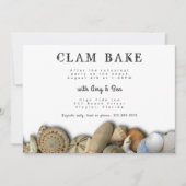シーシェルズのリハーサルディナー クラムベイク招待状 招待状 (正面)