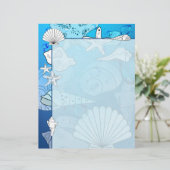 シーシェルズアクア海レターヘッド文房具 (スタンド正面)