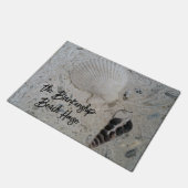 シーシェルズインコンクリーカスタムトビーチハウスドルマット ドアマット (アングル)