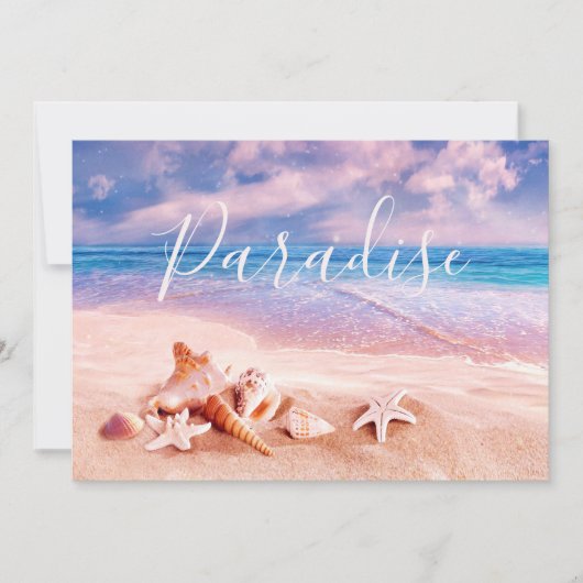 シーシェルズオンザシービーチ 案内状 (正面)