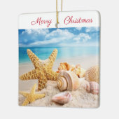 シーシェルズオンビーチオーナメント セラミックオーナメント (左)