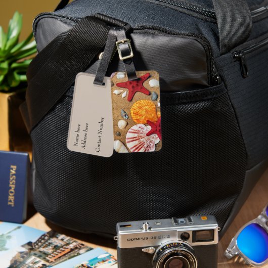 シーシェルズオンビーチ ラゲッジタグ (正面&裏面)