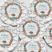 シーシェルズガールズ誕生日ビーチパーティー ペーパープレート