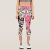 シーシェルズクラゲ海ビーチビュー カプリレギンス (正面)