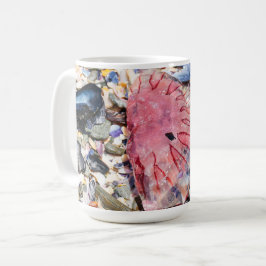 シーシェルズクラゲ海ビーチビュー コーヒーマグカップ