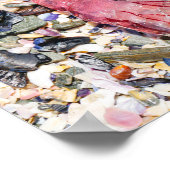 シーシェルズクラゲ海ビーチビュー ポスター (角)