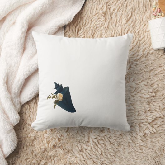 シーシェルズコースタルブルー&ホワイトのブーケエレガント クッション (ブランケット)