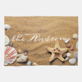 シーシェルズサンド海書道名 キッチンタオル (横)