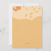 シーシェルズバイザショアリハーサルディナーパーティー 招待状 (裏面)