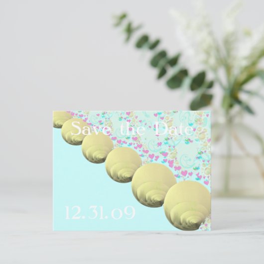 シーシェルズビーチウェディング 案内ポストカード (スタンド正面)