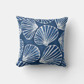 シーシェルズブルーホワイト クッション (正面)