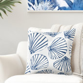 シーシェルズブルーホワイト クッション