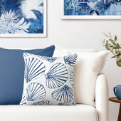 シーシェルズブルーホワイト クッション