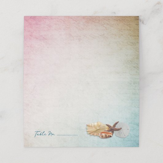 シーシェルズリビングシー結婚ズの護衛座席表 プレイスカード (外部開封)