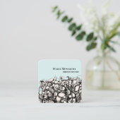 シーシェルズ白黒名刺 スクエア名刺 (スタンド正面)