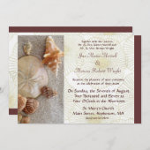 シーシェルズ結婚式招待状 招待状 (正面/裏面)