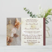 シーシェルズ結婚式招待状 招待状 (スタンド正面)