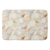 シーシェルズ クリーム サンド アイボリー ビーチ バスマット (正面)