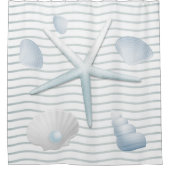 シーシェルズ&パールズ シャワーカーテン (正面)