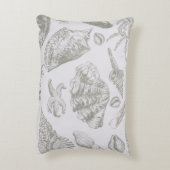 シーシェルソフトアンティークアートビーチシェル アクセントクッション (裏面(縦))