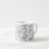 シーシェルソフトアンティークアートビーチシェル エスプレッソカップ (正面右)