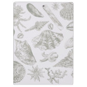 シーシェルソフトアンティークアートビーチシェル クリップボード (裏面)