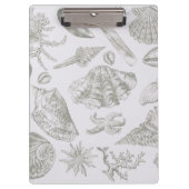 シーシェルソフトアンティークアートビーチシェル クリップボード (正面)