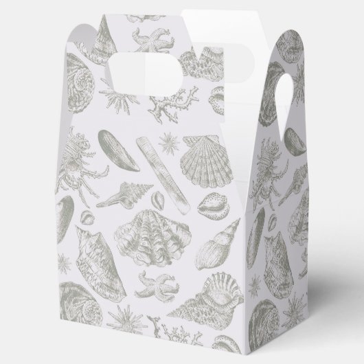 シーシェルソフトアンティークアートビーチシェル フェイバーボックス (オープン)