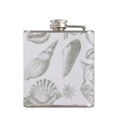 シーシェルソフトアンティークアートビーチシェル フラスク (裏面)