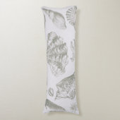 シーシェルソフトアンティークアートビーチシェル ボディピロー (正面縦)