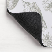 シーシェルソフトアンティークアートビーチシェル マウスパッド (コーナー)