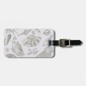 シーシェルソフトアンティークアートビーチシェル ラゲッジタグ (正面横)