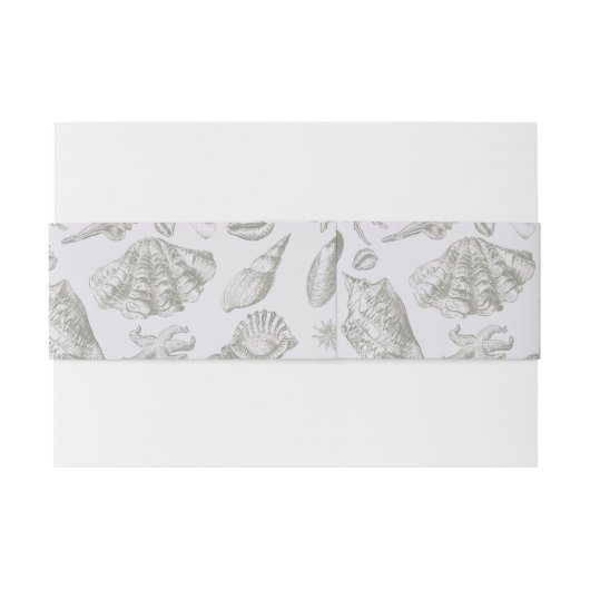 シーシェルソフトアンティークアートビーチシェル 招待状ベリーバンド (裏面例)