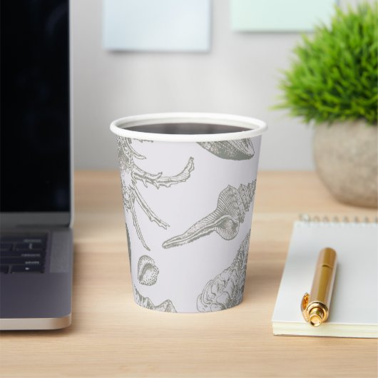 シーシェルソフトアンティークアートビーチシェル 紙コップ (インサイチュ)