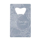 シーシェルダスティブルーコーストビーチ クレジットカード栓抜き (正面)