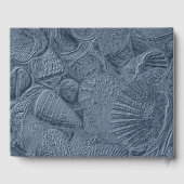 シーシェルダークダスティブルーコーストモダンビーチ ゲストブック (裏面)