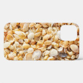 シーシェルテクスチャ夏のビーチ背景。 Case-Mate iPhoneケース (裏面 (横))