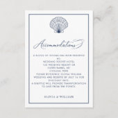 シーシェルネイビーブルービーチ結婚式宿泊施設 エンクロージャーカード (正面)