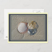 シーシェルハッピーバースデー調整品目 ポストカード (正面/裏面)