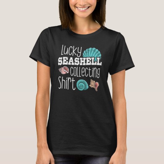 シーシェルハンターラッキーシーシェル収集 Tシャツ (正面)