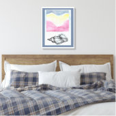 シーシェルバイザシーショア キャンバスプリント (インサイチュ (寝室))