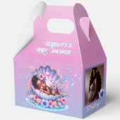 シーシェルパステルのアフリカ系アメリカ人ベビーガール フェイバーボックス (裏面)