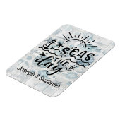 シーシェルパーソナライズされたシーズザデイクルーズ マグネット (左側)