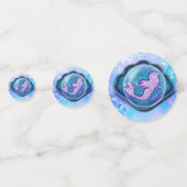 シーシェルパープルグリッターマーメイドシーバースデーパーティー コンフェッティ (正面)