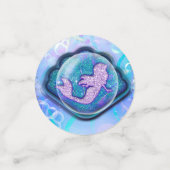 シーシェルパープルグリッターマーメイドシーバースデーパーティー コンフェッティ (スモール正面)