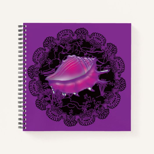 シーシェルパープル ノートブック (正面)