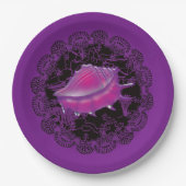 シーシェルパープル ペーパープレート (正面)
