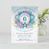 シーシェルパールアンダーザシー誕生日招待状 招待状 (スタンド正面)