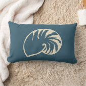 シーシェルヒトデビーチ航海の枕 ランバークッション (ブランケット)