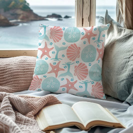 シーシェルヒトデ砂ドルクジラ沿岸 クッション